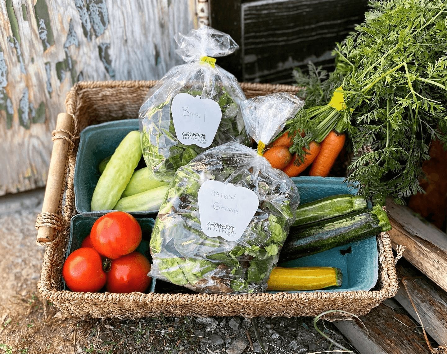 Fresh vegetables for wildlife donation
