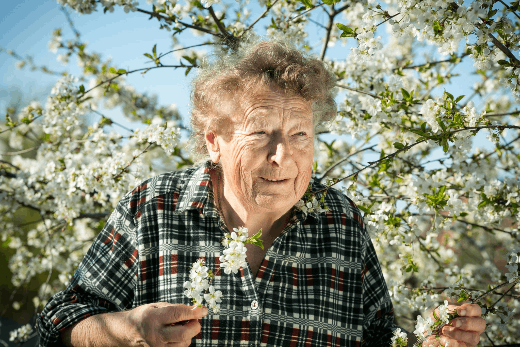 Pearl McKenzie enjoying nature outdoors